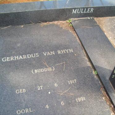 MULLER Gerhardus van Rhyn 1917-1991