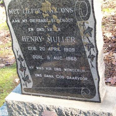 MULLER Henry 1909-1968