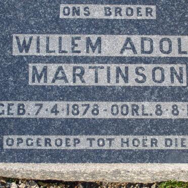 MARTINSON Willem Adolf 1878-1953
