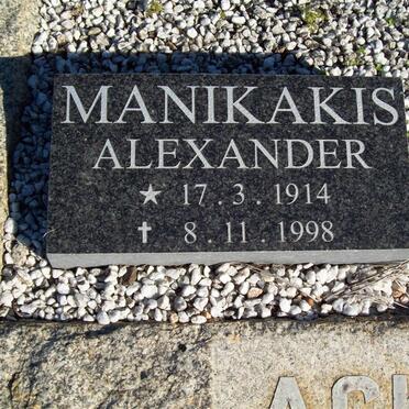 MANIKAKIS Alexander 1914-1998
