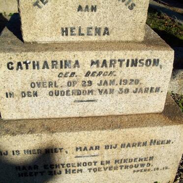MARTINSON Catharina nee BERGH -1920