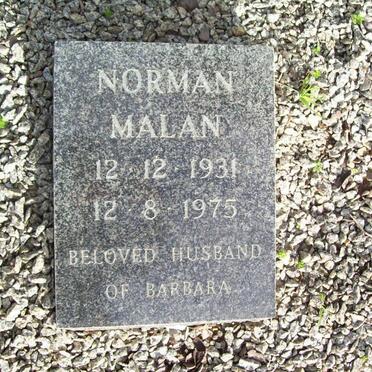 MALAN Norman 1931-1975