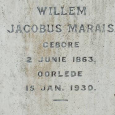 MARAIS Willem Jacobus 1863-1930