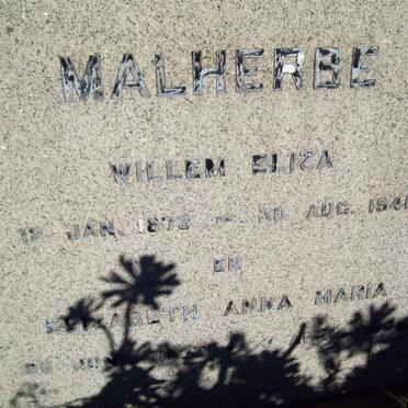 MALHERBE Willem Eliza 1873-1941 &amp; Elizabeth Anna Maria 1873-1965