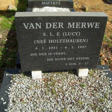 MERWE S.L.F., van den nee HOLTZHAUSEN 1931-1997