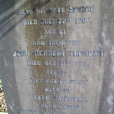 MICHELL Sarah -1904 :: MICHELL John Herbert Trembath -1910