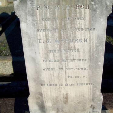MYBURGH P.G. 1813-1900 &amp; E.J. V.D. POEL 1825-1903