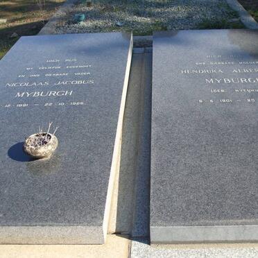 MYBURGH Nicolaas Jacobus 1891-1966 &amp; Hendrika Alberdina NYENHUIS 1901-1980