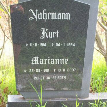 NAHRMANN Kurt 1914-1994 &amp; Marianne 1918-2007