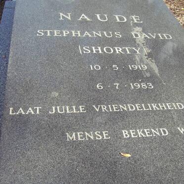 NAUDE Stephanus David 1919-1983