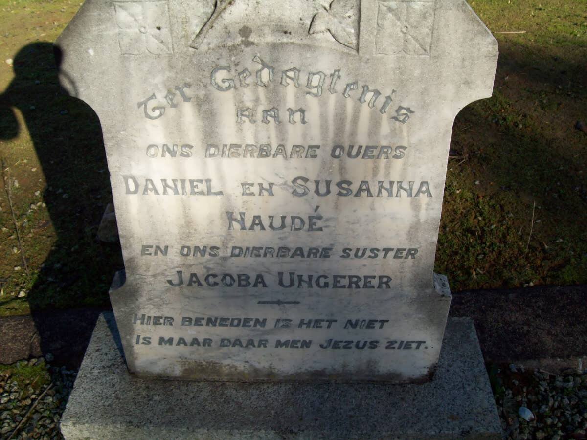 NAUDE Daniel &amp; Susanna :: UNGERER Jacoba