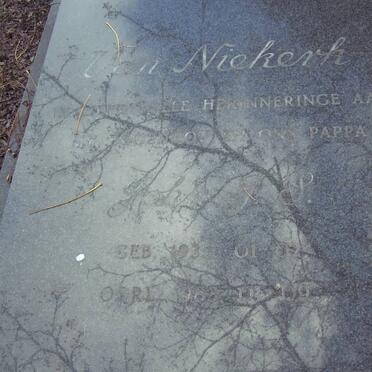 NIEKERK John ?? 193?-1983