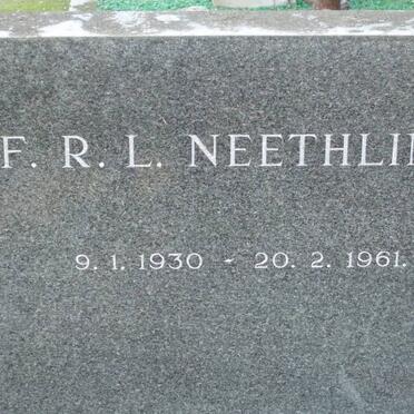 NEETHLING F.R.L. 1930-1961