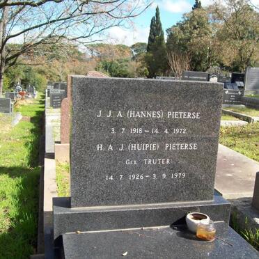 PIETERSE J.J.A. 1918-1972 &amp; H.A.J. TRUTER 1926-1979