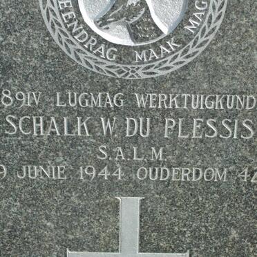 PLESSIS Schalk W., du -1944