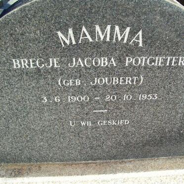 POTGIETER Bregje Jacoba nee JOUBERT 1900-1953