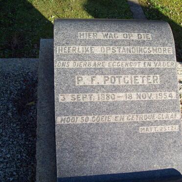 POTGIETER P.F. 1880-1954
