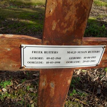 RUITERS Freek 1941-1998 :: RUITERS Maud Susan 1915-2003