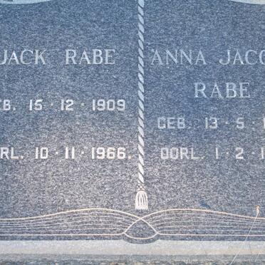 RABE Jack 1909-1966 &amp; Anna Jacoba 1907-1987
