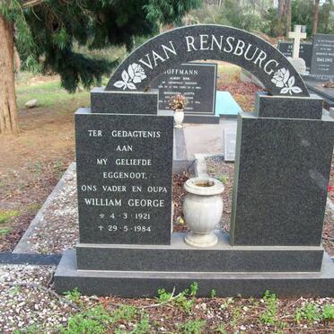 RENSBURG William George, van 1921-1984