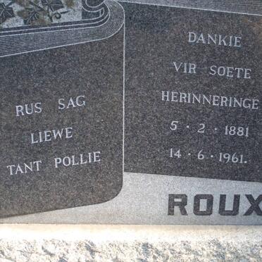 ROUX Pollie 1881-1961