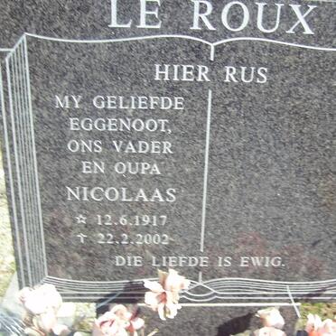 ROUX Nicolaas, le 1917-2002
