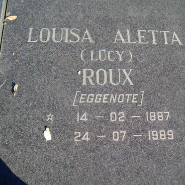 ROUX Paul Jacobus 1878-1946 &amp; Louisa Aletta 1887-1989_2
