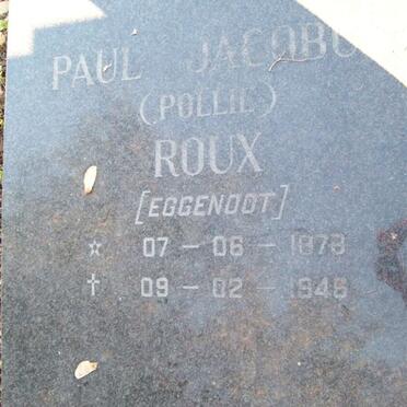 ROUX Paul Jacobus 1878-1946 &amp; Louisa Aletta 1887-1989