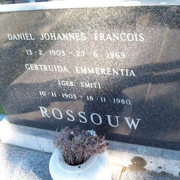 ROSSOUW Daniel Johannes Francois 1903-1969 &amp; Gertruida Emmerentia SMIT 1903-1980