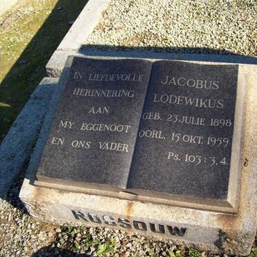ROSSOUW Jacobus Lodewikus 1898-1959