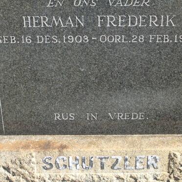 SCHULTZER Herman Frederik 1903-1959