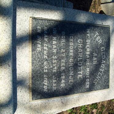 SCHNETLER Charlotte nee CRONJE -1946