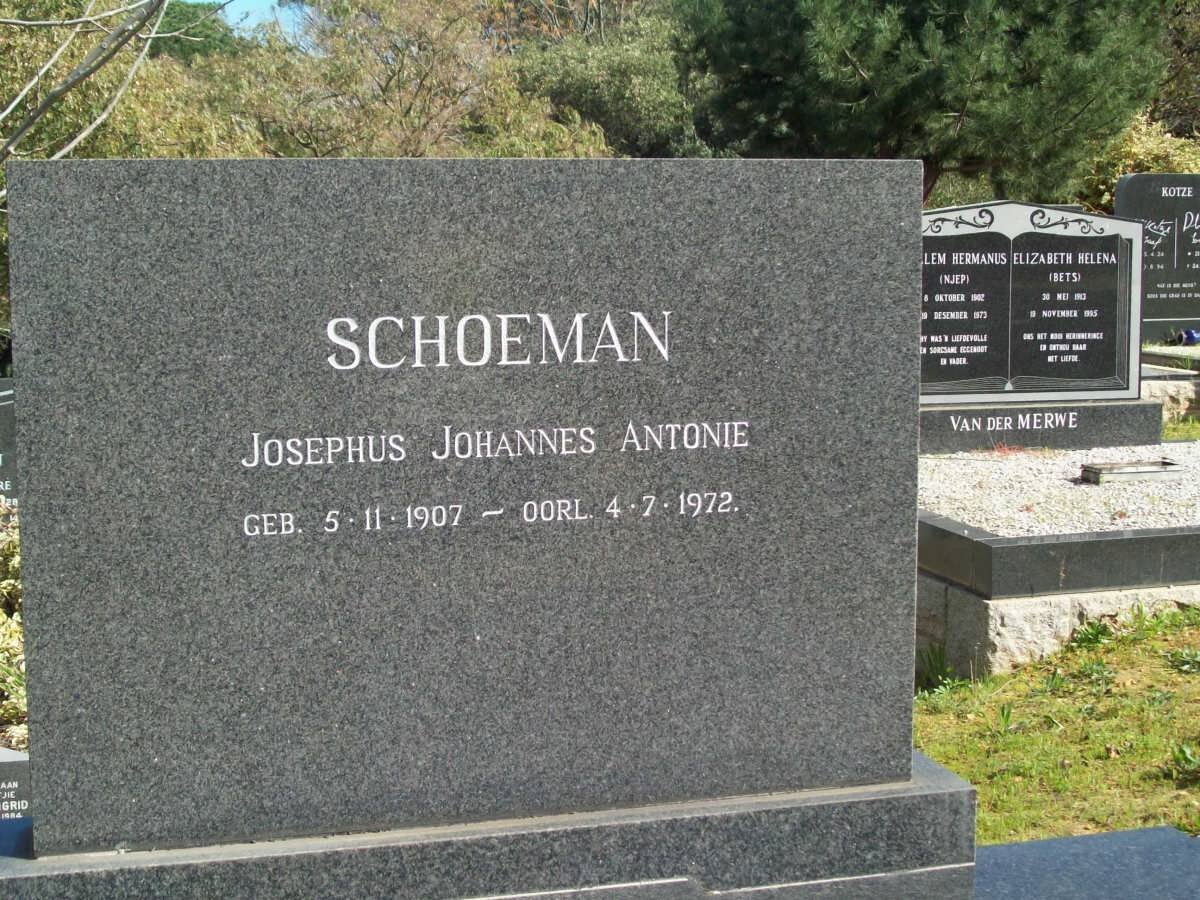 SCHOEMAN Josephus Johannes Antonie 1907-1972