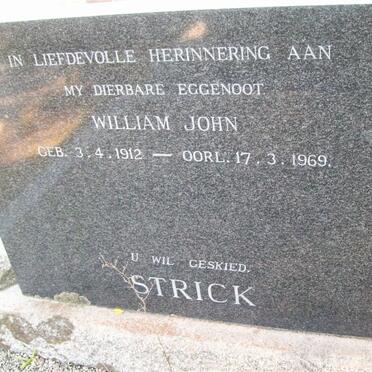 STRICK William John 1912-1969
