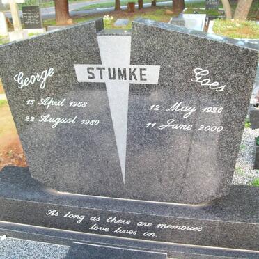 STUMKE Goes 1926-2000 :: STUMKE George 1968-1989