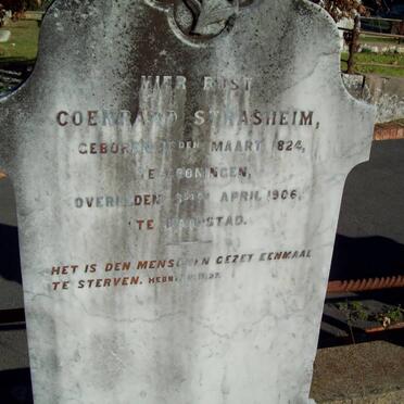 STRASHEIM Coenraad 1824-1906