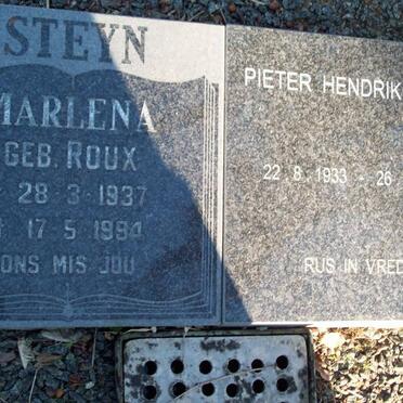 STEYN Pieter Hendrik 1933-1998 &amp; Marlena ROUX 1937-1994