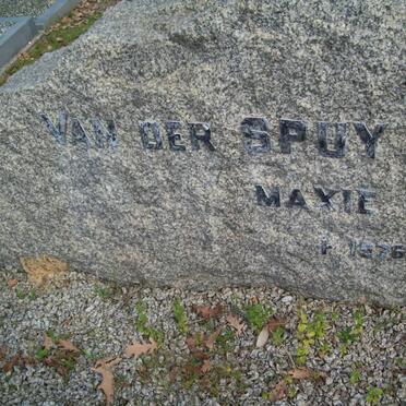 SPUY Maxie, van der -1976
