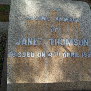THOMSON Janet -1951