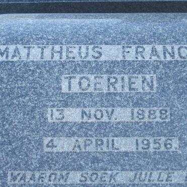 TOERIEN Mattheus Francois 1888-1956