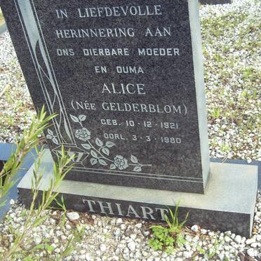 THIART Alice nee GELDERBLOM 1921-1980