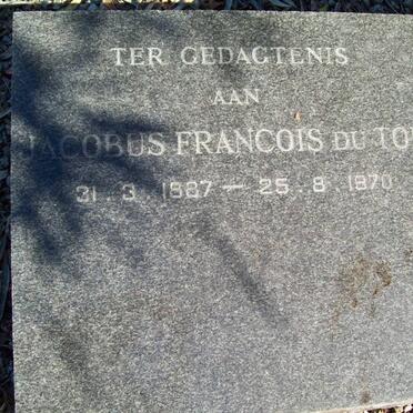 TOIT Jacobus Francois, du 1887-1970