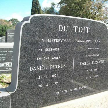 TOIT Daniël Petrus, du 1909-1972 &amp; Engela Elizabeth 1911-1997