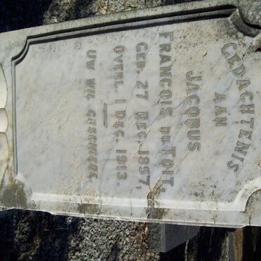 TOIT Jacobus Francois, du 1857-1913 :: DU TOIT Elize -1945