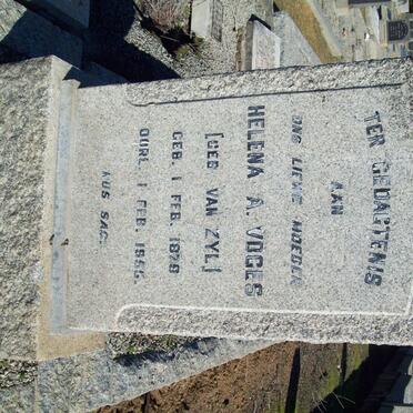 VOGES Helena A. nee VAN ZYL 1878-1955