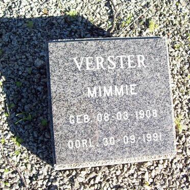 VERSTER Mimmie 1908-1991
