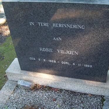 VILJOEN Kosie 1928-1969