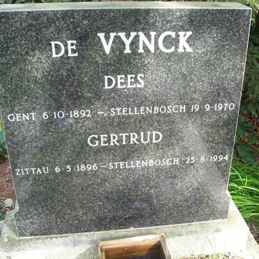VYNCK Dees, de 1892-1970 &amp; Gertrud 1896-1994