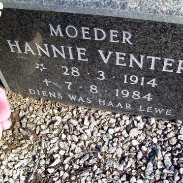 VENTER Hannie 1914-1984