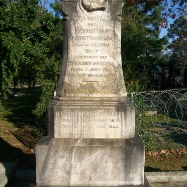 VILLIERS Wilhelm Bruckner, de 1875-1948 &amp; Christina Martinetta DE VILLIERS -1920